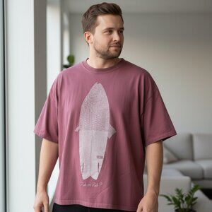 Ocean & Earth "Fish or Fish?" Pirarucu Graphic Oversized Tee - 6X